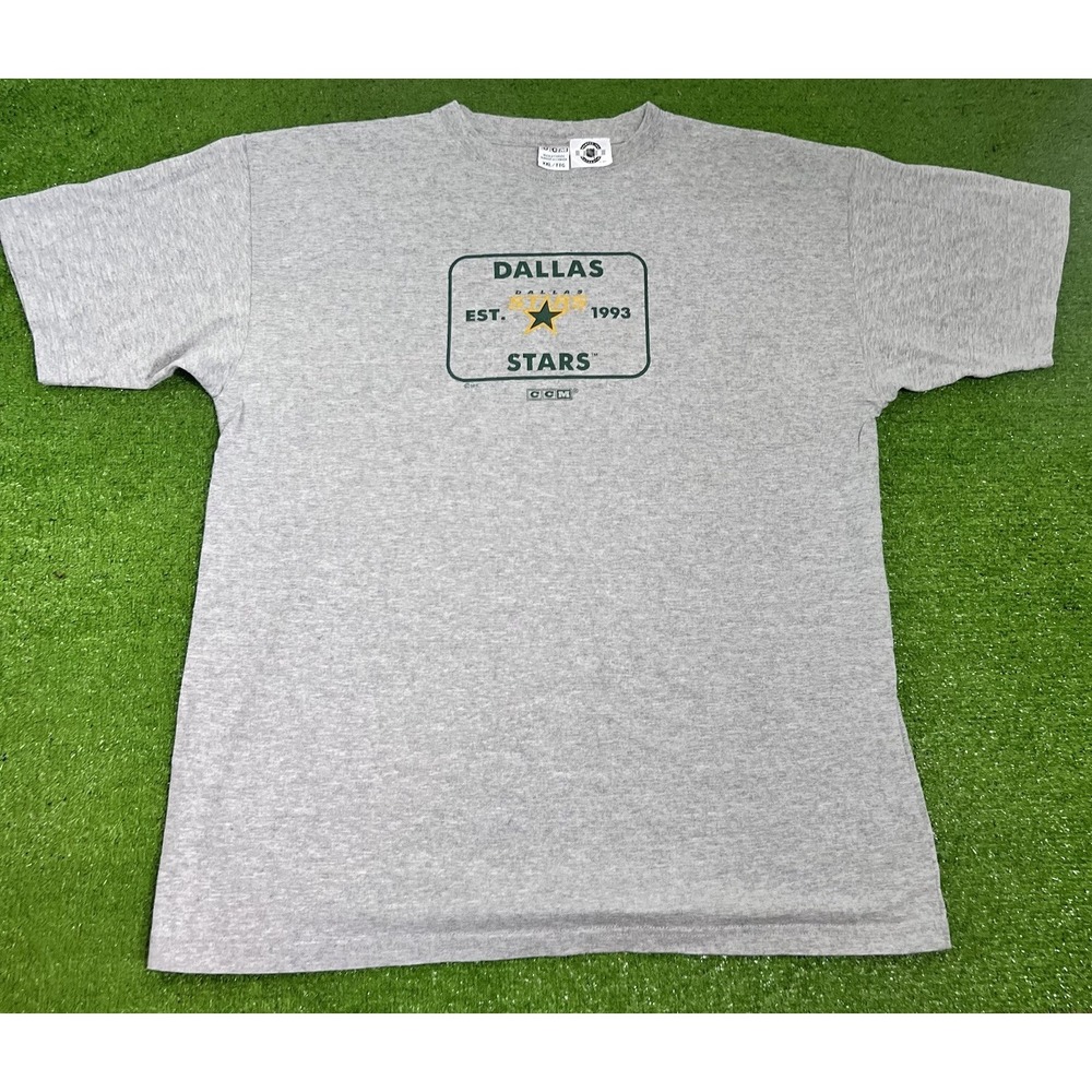 Vintage Dallas Stars Casual T-Shirt 2XL CCM Made in‎ Canada Tee NHL NWOT